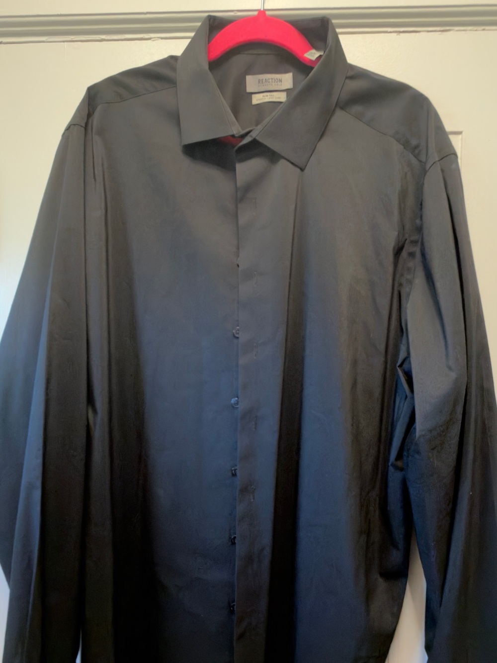 Kenneth Cole Reaction Black Men's Long-Sleeve Dress Shirt